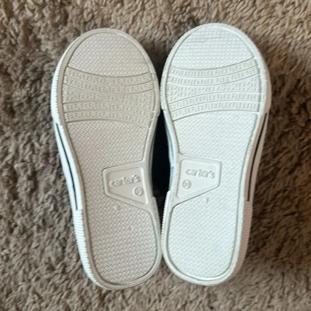 Carters Toddlers Navy Sport Print Slip On Shoes NWOT Size 10